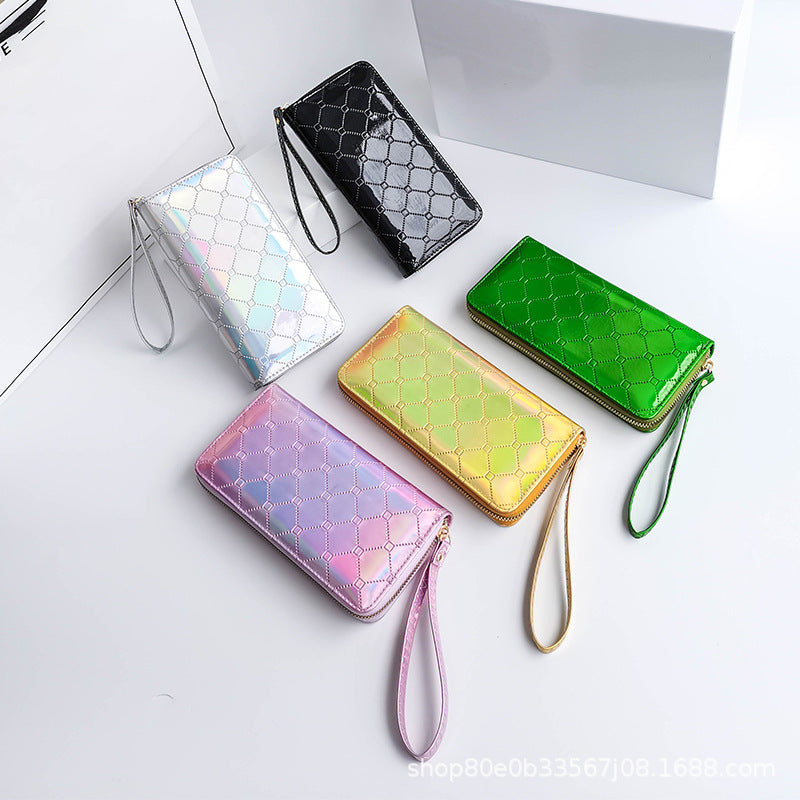 Wholesale PU Printed Letter Three Fold Wallet